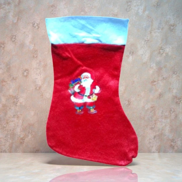 NOEL BABA ÇORABI MİNİ BOY 30 CM YILBAŞI SÜSLERİ 30X17 CM NOEL SÜSLERİ ürün görseli 1