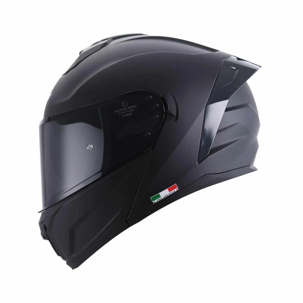 KASK SWAY SW 919 Matt Black Çene Açılır ürün görseli 1