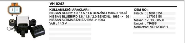 DODO KONJEKTÖR NISSAN ALTIMA / STANZA SAĞDAN ürün görseli 1