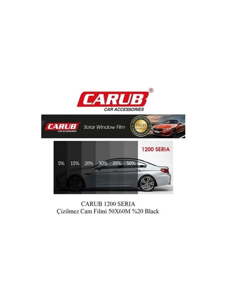 CARUB 1800 SERİA ORJ ÇİZİLMEZ CAM FİLMİ 50×6mt %20 ürün görseli 1