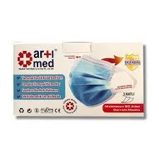 Artımed 3 Katlı Kulak Bantlı Meltblown Ultrasonik Cerrahi Maske Telli 50'li (ÜTS Kayıtlı) ürün görseli 1