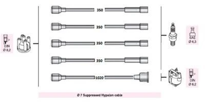 AUTOLITE BUJİ+BOBİN KABLOSU RENAULT R9 SPRING 1.4 1991-96 ürün görseli 1