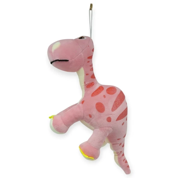Sevimli Peluş Dinazor Turko Dino 35 cm - Pembe - Resim 4