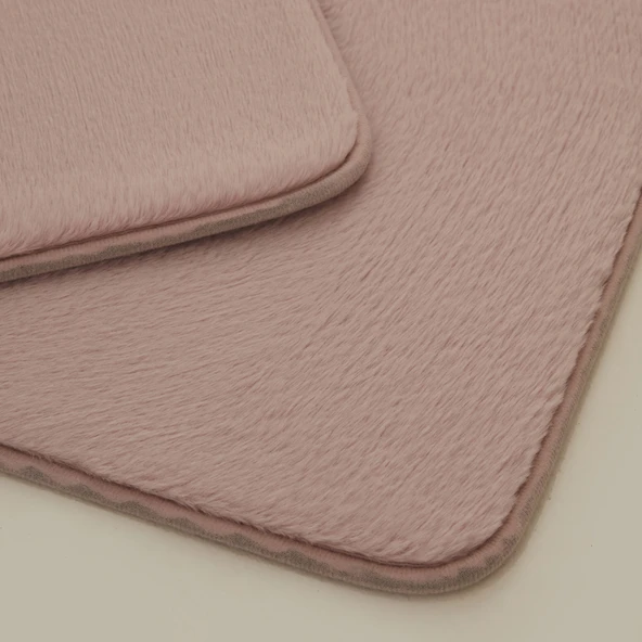 Karaca Home Feather 2'li Banyo Paspası Pudra - Resim 2