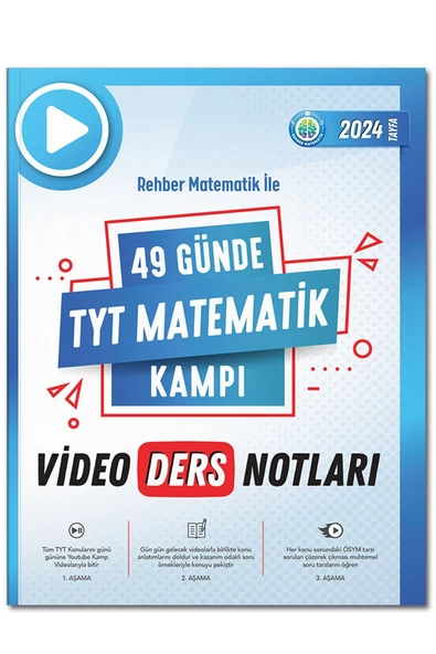 Rehber Matematik 2024 YKS TYT 49 Günde Matematik Kampı Video Ders Notları Rehber Matematik ürün görseli 1