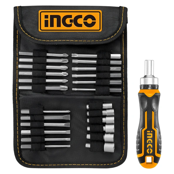 Ingco HKSDB0268 26 Parça Cırcırlı Bits (Hex) Tornavida Seti ürün görseli 1