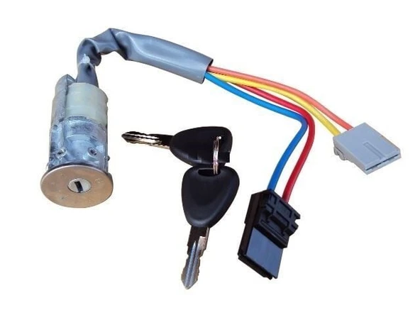 HELLUX KONTAK ANAHTAR SETI (KONTAK + 2 ÖN KAPI ŞİFRE) RENAULT KANGOO 97- ürün görseli 1