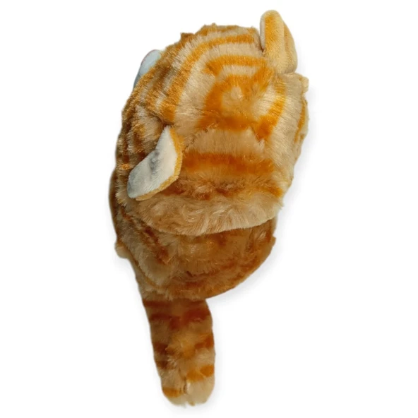 Sesli Peluş Kedi 25 cm - Sarı - Resim 3