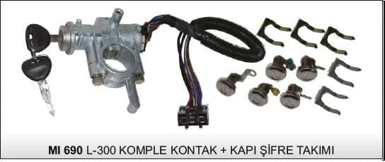 SENSEN KOMPLE KONTAK+ KAPI SIFRE TK. MITSUBISHI L300 ürün görseli 1