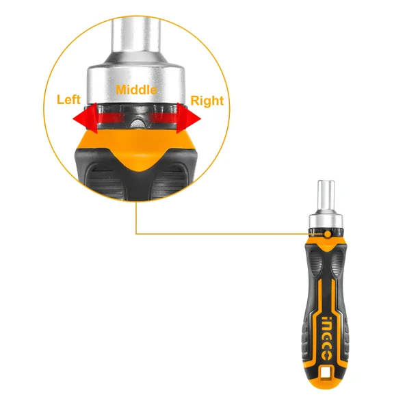 Ingco HKSDB0268 26 Parça Cırcırlı Bits (Hex) Tornavida Seti - Resim 3