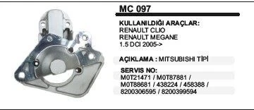 REMARK PİNYON KAPAĞI RENAULT CLIO / MEGANE 1.5 DCI 2005-> MITSUBISHI TİP ürün görseli 1