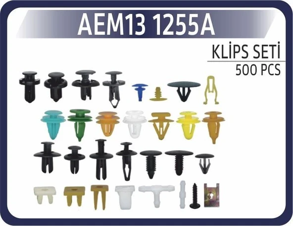 AEM KLIPS SET KARIŞIK (500 ADET) ürün görseli 1