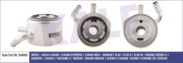 YAĞ SOĞUTUCU DACIA LOGAN RENAULT CLIO/GRAND SCÉNIC II/KANGOO/MEGANE II/MODUS AL / PL / BRZ   (EURO 4 MOTOR) ürün görseli 1