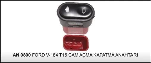 DODO ANAHTAR CAM AÇMA FORD TRANSIT T-12-15/FIESTA/MONDEO 96-01  25203- AN301 - AN0800 ürün görseli 1