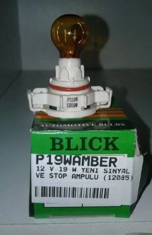 BLICK 12 V 19 W YENİ SİNYAL VE STOP AMPULU (12085) (SARI) ürün görseli 1