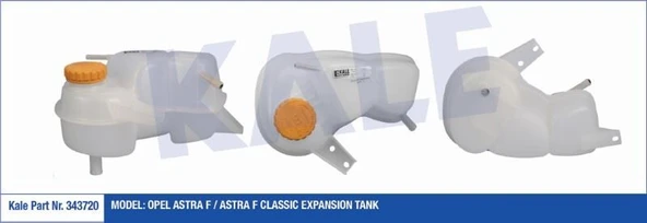 KALE GENLEŞME TANKI (RADYATÖR EK DEPO) KAPAKLI OPEL ASTRA F / ASTRA F CLASSIC ürün görseli 1