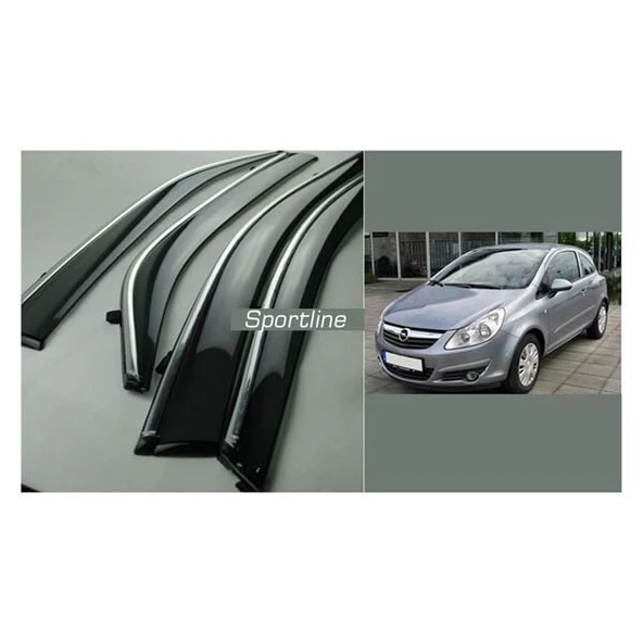 SUNPLEKS CAM RÜZGARLIĞI OPEL CORSA D/CORSA E 2007-2016 ÖN-ARKA SPORT STYLE ürün görseli 1