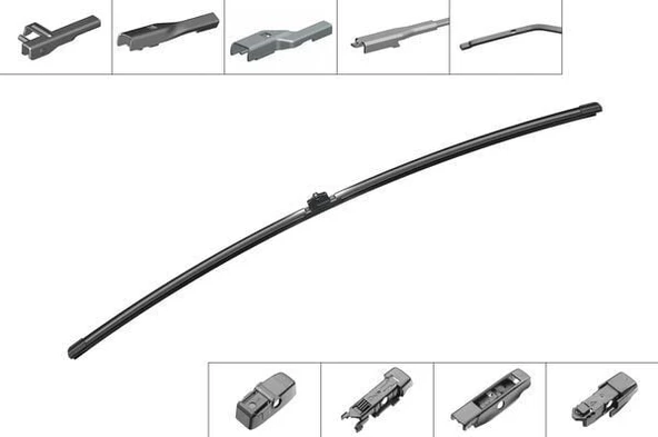 Bosch Aerotwin Silecek Süpürgesi Banana Tip 4 Aparatlı 800MM ürün görseli 1