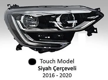 AYFAR FAR MOTORLU SOL RENAULT MEGANE IV 2017- TOUCH MODEL SİYAH ÇERÇEVELİ ürün görseli 1