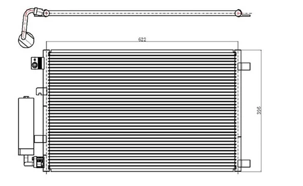ORİS KLİMA RADYATÖRÜ NISSAN QASHQAİ (A/M)(643X377X16) ALUMİNYUM ürün görseli 1