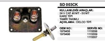 REMARK MARŞ OTOMATİK KAPAĞI 24V CATERPILLAR KARE TİP TM.TK.LI40MT-50MT DELCO TİP ürün görseli 1