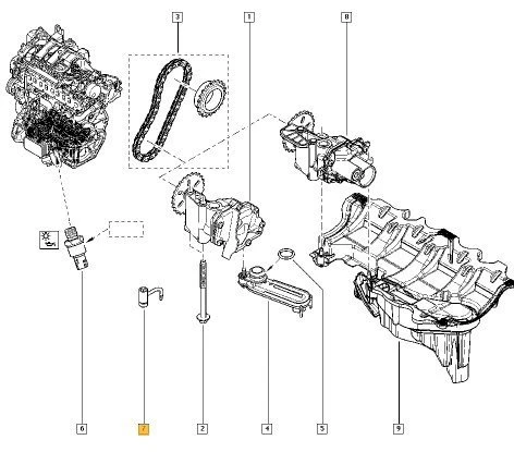 Renault Koleos Yağ Fıskiyesi (2016-2021) 115608911R VIT251 1.6 DCI ürün görseli 1