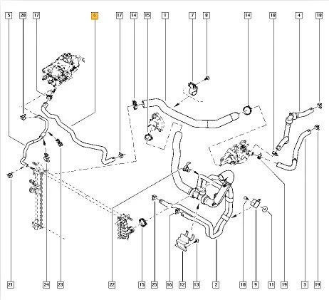 Renault Fluence Ek Depo Su Hortumu (2013-2016) 217417020R 1.6 ürün görseli 1