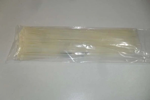 KABLO BAĞ KABLO KEMERİ (BAĞI)-4.8*200 BEYAZ (1 PK=100 ADET) ürün görseli 1