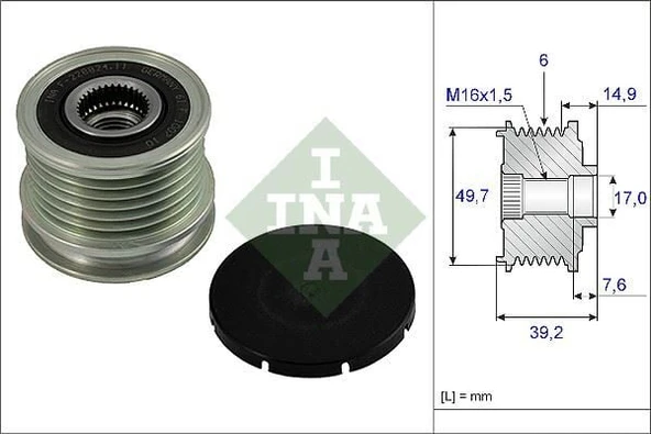 ALTERNATÖR KASNAGI MERCEDES W202 W210 W638 B901 B904 ürün görseli 1