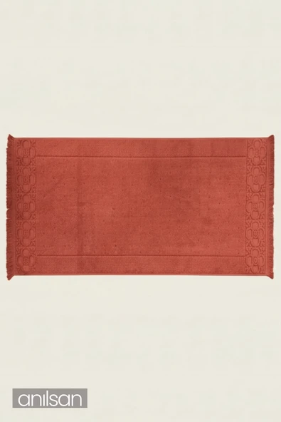 Fesun %100 Pamuk Ayak Havlusu - Kiremit 70x130, 790 Gr ürün görseli 1