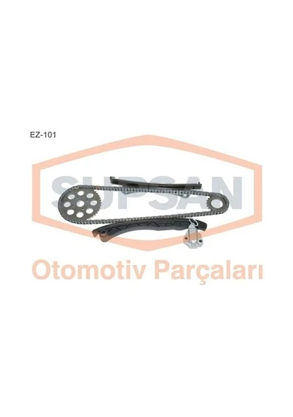 SUPSAN EKSANTRİK ZİNCİR SETİ (YAĞ POMPA CONTALI) (GERGİ KİTİ) (YAĞ DELİKLİ) ASTRA H-CORSA C-D-COMBO-C-D-AST RA J-ALBEA-DOBLO EGEA-PUNTO-500 1.3 (E5-E6) ürün görseli 1