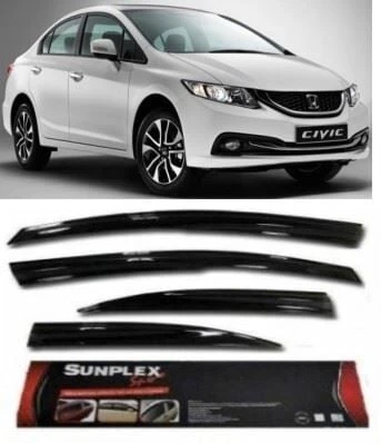 SUNPLEKS CAM RÜZGARLIĞI HONDA CIVIC 2011-2016 ÖN-ARKA SPORT STYLE ürün görseli 1
