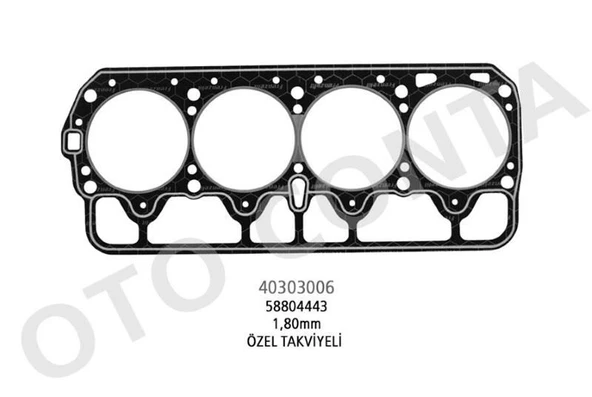 OTOCONTA SILINDIR KAPAK CONTASI (OZEL TAKVIYELI 1.60MM) FIAT 131 LPGLI 1.6 131 A1.000 ürün görseli 1