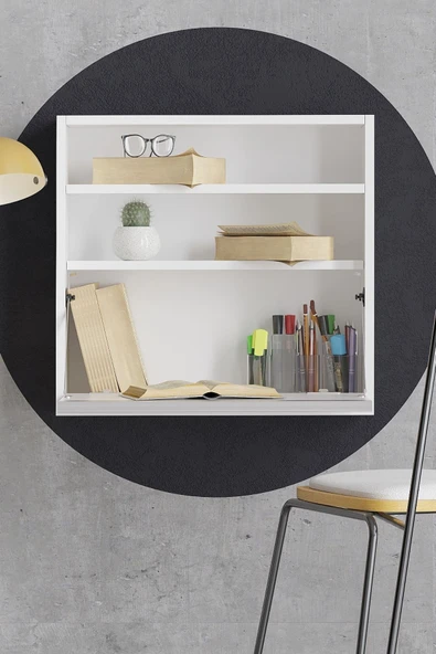 Decormet Optimum Çalışma Masası Beyaz - Resim 10