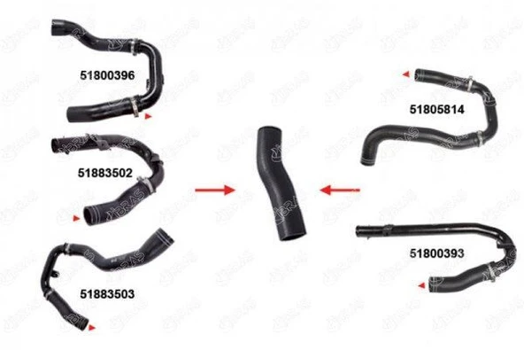 İBRAŞ TURBO HORTUMU METAL BORU HARİÇ FIAT LINEA ürün görseli 1