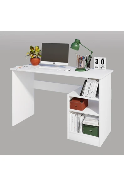 Decormet Bahar Çalışma Masası Beyaz - Resim 9