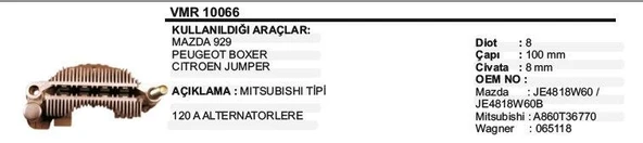DODO DİOT TABLASI PEUGEOT BOXER /CITROEN JUMPER ürün görseli 1