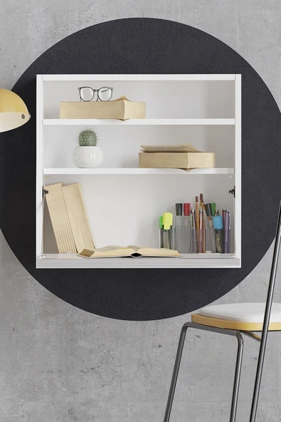 Decormet Optimum Çalışma Masası Beyaz - Resim 3