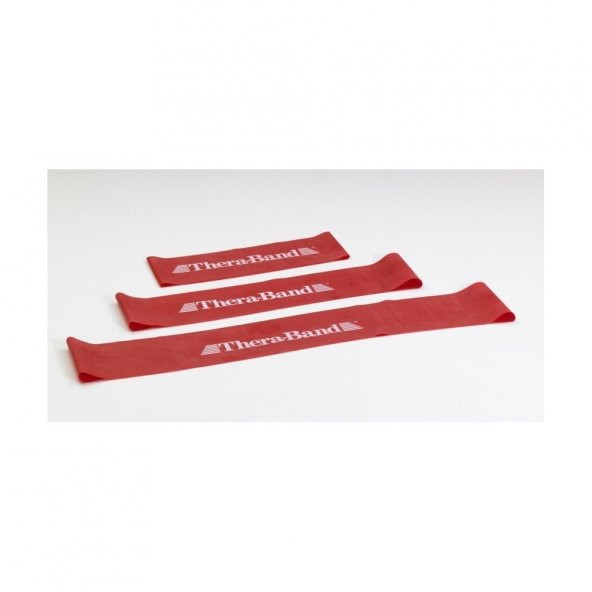 THERABAND PROFESSİONAL RESİSTANCE BAND LOOPS KIRMIZI- THERABAND LOOP BAND KIRMIZI ürün görseli 1