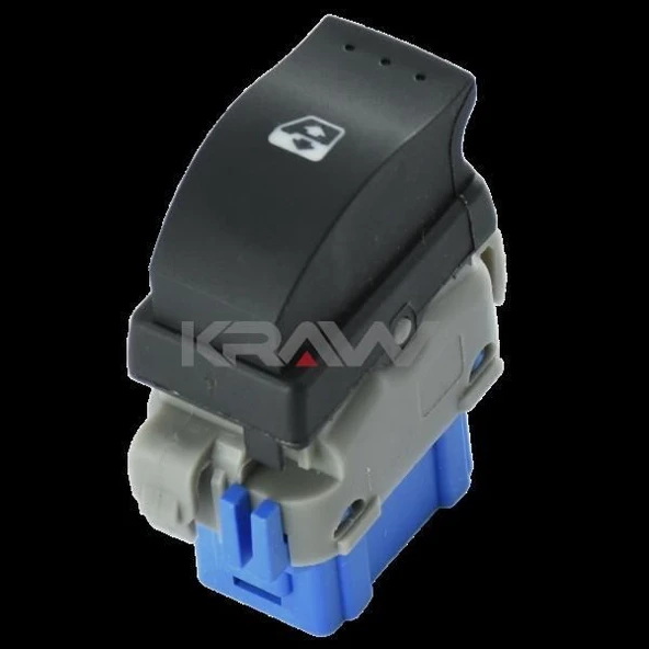 KRAW CAM KALDIRMA ANAHTARI RENAULT KANGOO III - MASTER III SAĞ - MAVİ SOKET MOVANO ürün görseli 1