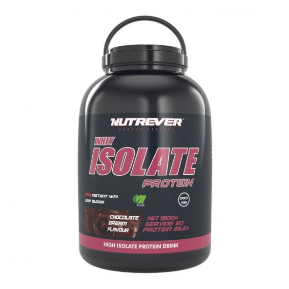 Nutrever Whey Isolate Protein 1800 gr - Çikolata ürün görseli 1
