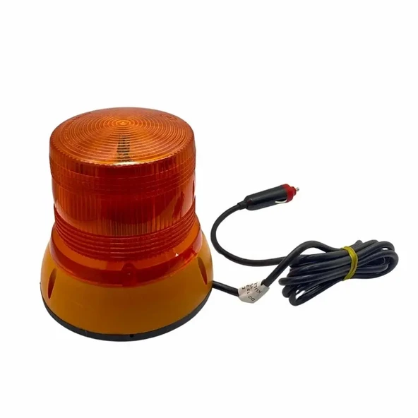 TAS 12-24V SÜPER LED BÜYÜK ÇAKAR LAMBA KIRMIZI ÇAKMAK FİŞLİ MIKNATISLI ürün görseli 1