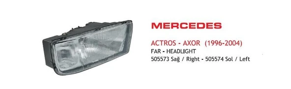 AYFAR  FAR MERCEDES AXOR SAĞ E-BELGELİ ürün görseli 1