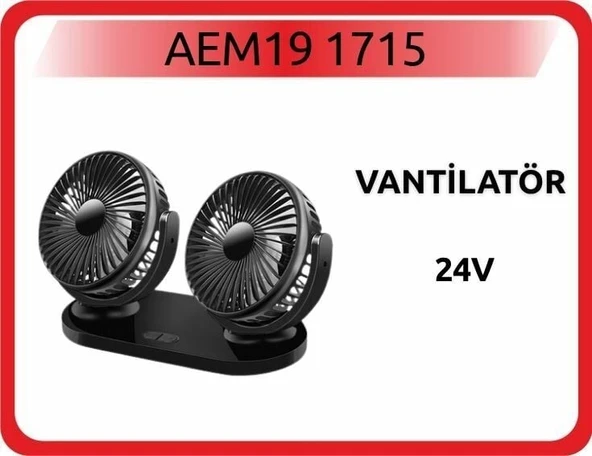 AEM VANTİLATÖR 24V ÇİFT FANLI ürün görseli 1