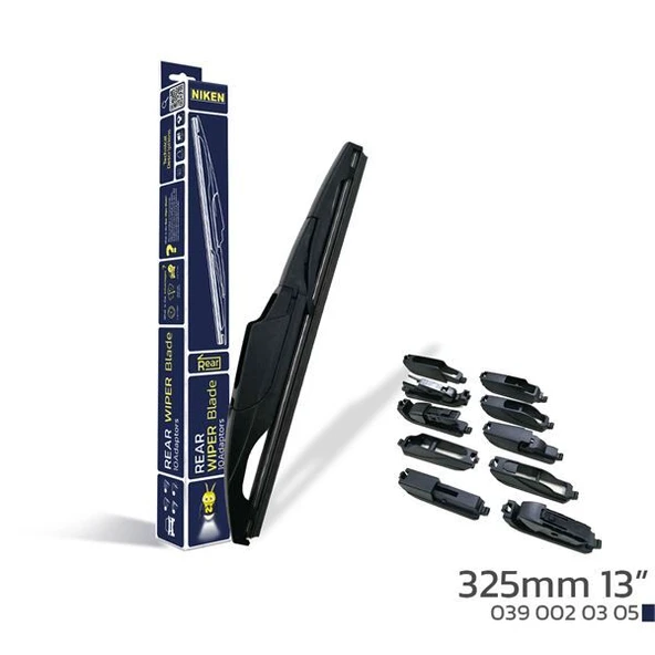 NIKEN 325mm 13'' 10 APARATLI ARKA SİLECEK SÜPÜRGESİ ürün görseli 1