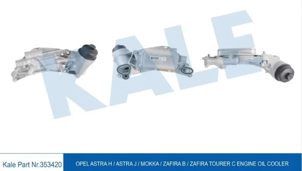 KALE YAĞ SOĞUTUCU KOMPLE OPEL ASTRA H- ASTRA J- MOKKA- ZAFIRA B-ZAFIRA TOURER C (EURO5 MOTOR) ürün görseli 1