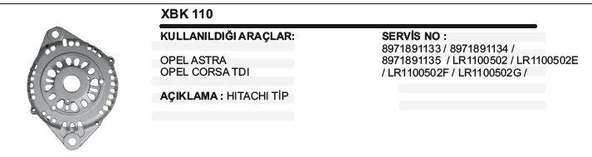 REMARK ÖN RULMAN KAPAĞI OPEL ASTRA CORSA TDI ürün görseli 1