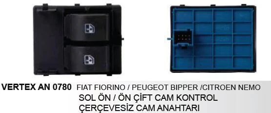 DODO ANAHTAR CAM AÇMA DOBLO III/FIORINO/BIPPER SOL ÇİFTLİ ürün görseli 1