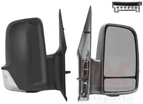 ART DİKİZ AYNASI SAĞ VW CRAFTER MERCEDES SPRINTER 2009- ELEKTRİKLİ ISITMALI SİNYALLİ (UZUN KABLO) ürün görseli 1
