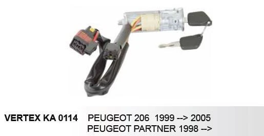 VERTEX KONTAK PEUGEOT 206/PARTNER 1998-> ürün görseli 1